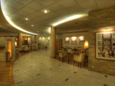 Holiday Inn in Budapest Lobby Cafe
