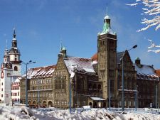Erzgebirge Chemnitz Altes und Neues Chemnitzer Rathaus